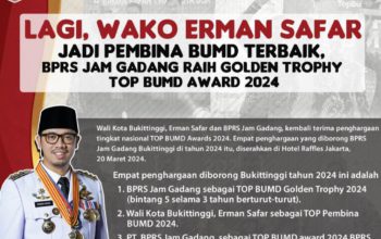 Wako: BPRS Jam Gadang Terima Penghargaan Top BUMD Award 2024 