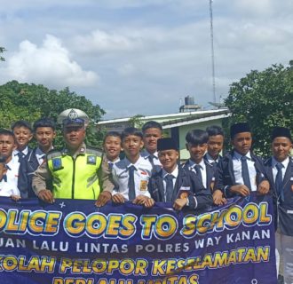 Police Goes To School, Polres Way Kanan Binluh di SMP IT Cendekia Insani