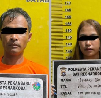 Penangkapan Pengedar Sabu oleh Sat Resnarkoba Polresta Pekanbaru, Dua Tersangka Diamankan