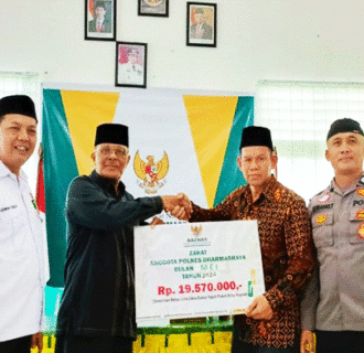 Baznas Terima Rutinitas Zakat Profesi Polres Dharmasraya