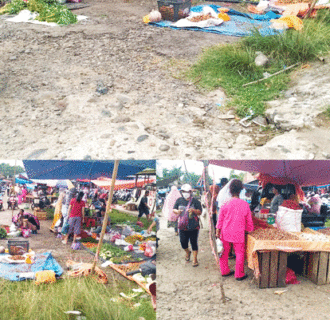 Gerbang Utama Pasar Minggu Koto Jaya Rusak Parah, Penataan Pedagang Acak Kadul Ini Kata Pengunjung