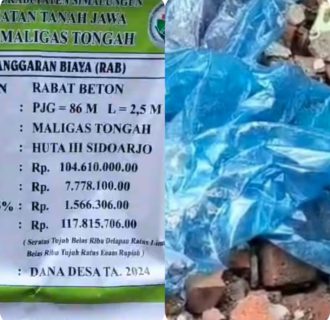 Pengerjaan Rabat Beton di Maligas Tongah di Sorot Warga