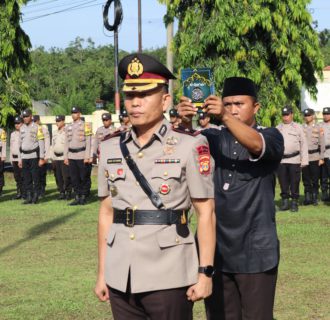 Polres Way Kanan Gelar Upacara Pelantikan