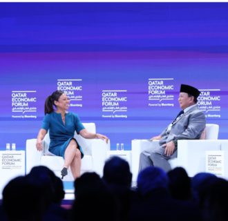 Menhan Prabowo Bicara di Qatar Economic Forum, Bahas Pembangunan Negara