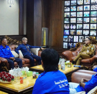 PWI Way Kanan Audensi Dengan Adipati