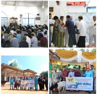 PT WHW Gelar Sholat Idul Adha dan Salurkan Dua Puluh Satu Ekor Hewan Kurban ke Masyarakat