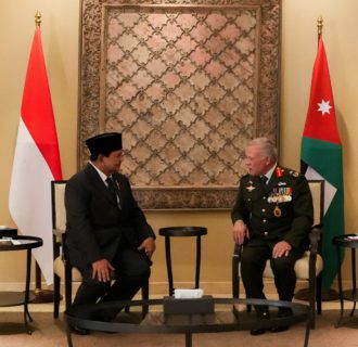Tiba di Yordania, Menhan Prabowo Bertemu Raja Abdullah II