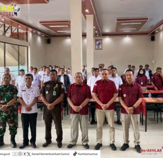 Kepala Devisi Imigrasi Rapat Lordinasi Timpora Sidikalang dan Timpora Pakpak Bharat