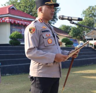 Apel Jam Pimpinan, Kapolres Ajak Personil Jaga Nama Baik Kesatuan dan Jaga Netralitas
