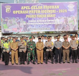 Bupati Anwar Sadat Hadiri Gelar Pasukan Operasi Patuh Siginjai 2024
