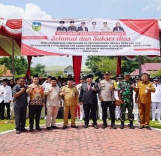 Gubernur Al Haris Hadiri SK Perpanjangan Masa Jabatan 144 Kepala Desa se-Kabupaten Sarolangun