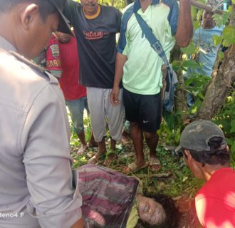 Polsek Bangun Evakuasi Mayat Wanita di Tali Air Irigasi Simalungun