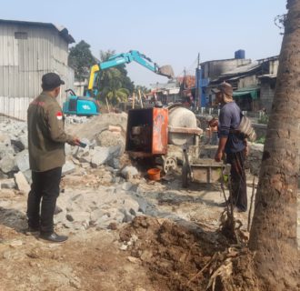 Maraknya Proyek Turap di Kota Tangerang  Tidak Penuhi Standar K3
