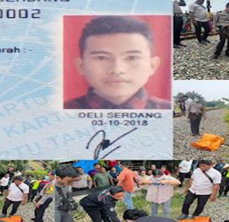 Sudah Terungkap Inditatas Mayat Korban Tabrakan KA di Deli Serdang 
