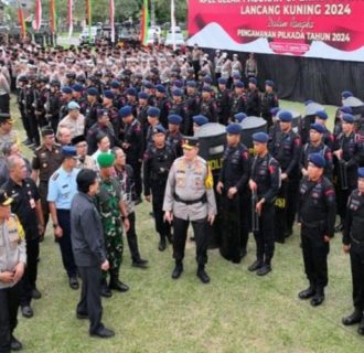 Polda Riau Gelar Apel Operasi Mantap Praja Lancang Kuning 2024 untuk Pengamanan Pilkada Serentak