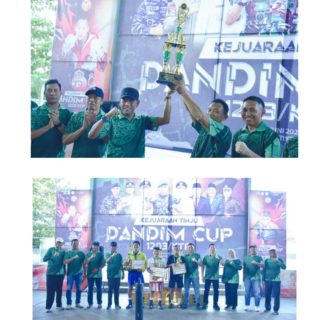 Tutup Kejuaraan Tinju Dandim Cup 2024,Wakil Bupati Ketapang Serahkan Trophy 
