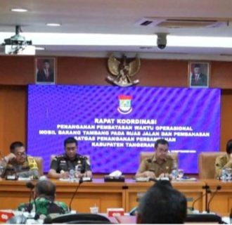 Dishub dan Forkopimda Rakor terkait Pembatasan Operasional Mobil Angkutan