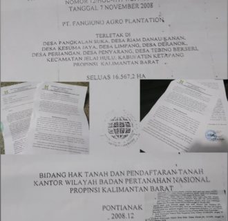 Sengketa Tanah dan Perizinan antara KTKA Desa Air Dua dengan PT FAP Berlanjut Masuk Babak Baru