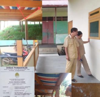 Kepsek SD 07 Pemahan Kecewa, CV Mitra Industri Abadi Bangun Ruang Laboratorium Gunakan Material Kayu Pondasi Kelas Dua