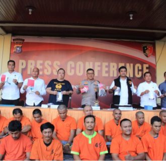 Ciptakan Suasana Kondusif, Polresta Pekanbaru Ringkus 22 Tersangka Kriminal Dalam Operasi Jembalang