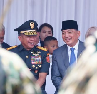Panglima TNI Hadiri Upacara Penyerahan Memorandum Menteri Pertahanan RI