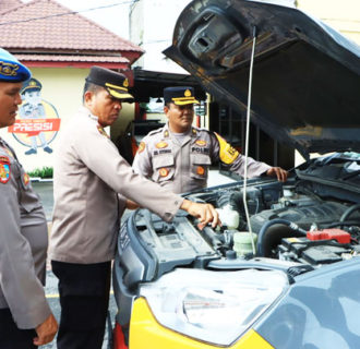 Polres Samosir Siapkan Kendaraan Dinas Perkuat Pengamanan Pilkada Serentak 2024