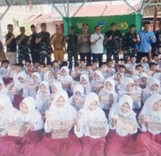 Dandim 0611 Garut Hadiri Pelaksanaan Uji Coba Makan Gratis Bergizi