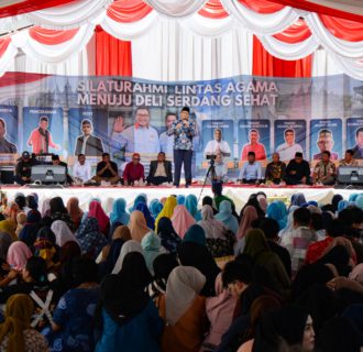 Silaturrahmi Lintas Agama Menuju Deli Serdang Sehat, dr. Asri Ludin Tambunan : Jaga Kekompakan dan Kondusifitas