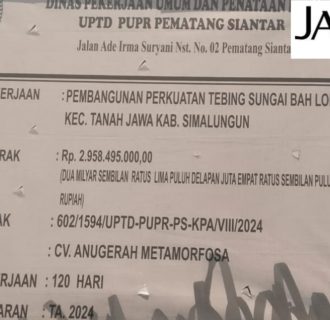 Kontraktor CV Anugrah Metamorfosa Diduga Rugikan Negara Milyaran Rupiah, Kadis PU Propinsi Sumut Diam Aja