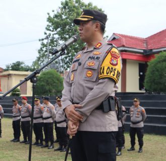 Apel Serpas Operasi Mantab Praja Krakatau 2024, Polres Way Kanan Siap Amankan Pilkada Serentak 
