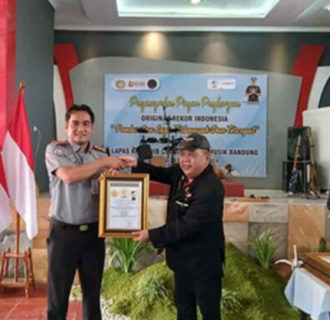 Lapas Ciamis Raih Penghargaan Peluncuran Lagu Tercepat dan Terbanyak dari ORI