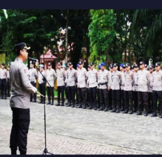 Kapolres Langkat tekankan kewaspadaan maksimal dirapat pleno terbuka pilkada 2024