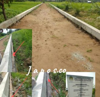 Proyek Peningkatan Jalan Lingkungan, Balok Tarik Baraunya Gunakan Kayu Tak Berkelas, Diminta Perkim-LH Audit Kembali