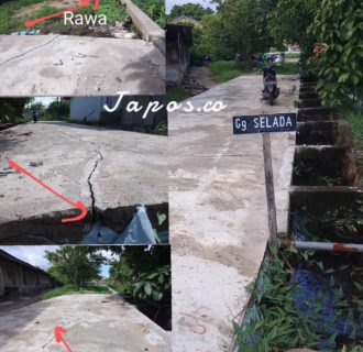Ditemukan Proyek Pembangunan Jalan Lingkungan Gg. Selada Tak Berkualitas Full, Retak Membelah Rabat Beton