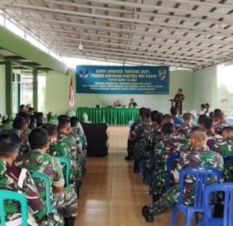 Kodim 0427/Way Kanan Gelar Rapat Anggota Tahunan (RAT) Primer Koperasi Kartika Way Kanan