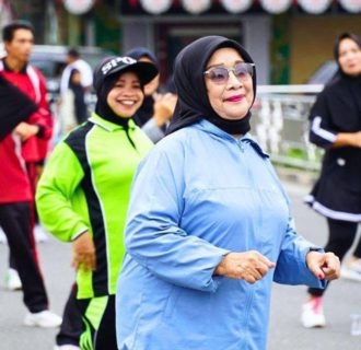 Plt Bupati Hadir dalam Kemeriahan Senam Sehat Car free Day di Bundaran Simpang Enam Rantau Prapat