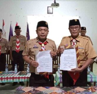 Tingkatkan Kompetensi Pembina Pramuka Kemenag dan Pramuka Kwarcab Ciamis Jalin Kerjasama