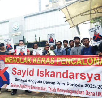 Koalisi Masyarakat Peduli Pers Geruduk Dewan Pers, Minta Evaluasi Pencalonan Sayid Iskandarsyah