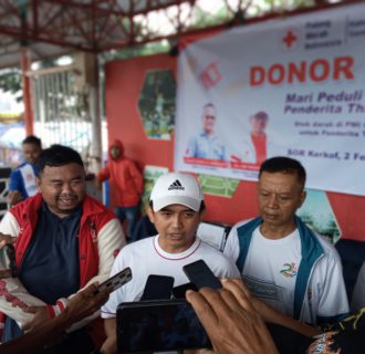 Aksi Donor Darah Dilapangan Kerop, Dewan PDIP Yuda Targetkan Sebanyak mungkin Pendonor