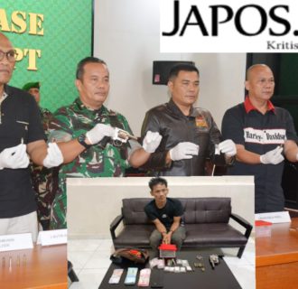 Indiscriminate Tim Unit Intel Korem 022/ PT Borgol Bandar Sabu Budi Damanik, Satu Pucuk Pistol Revolver Lengkap Dengan Peluru Kaliber 9 mm Diamankan