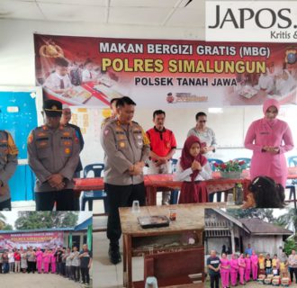 Sukses Gelar Makan Bergizi Gratis, AKBP Choky S Meliala Sekaligus Berbagi Tali Asih Dan Jumat Curhat Dengan Warga Tanah Jawa