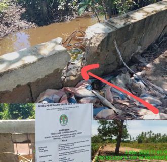 Diduga Proyek Pemeliharaan Jalan Meriam Padam Pelite Benua Kayong Tak Jelas, Pekerjaan Barau Timbun Asal Jadi Disorot