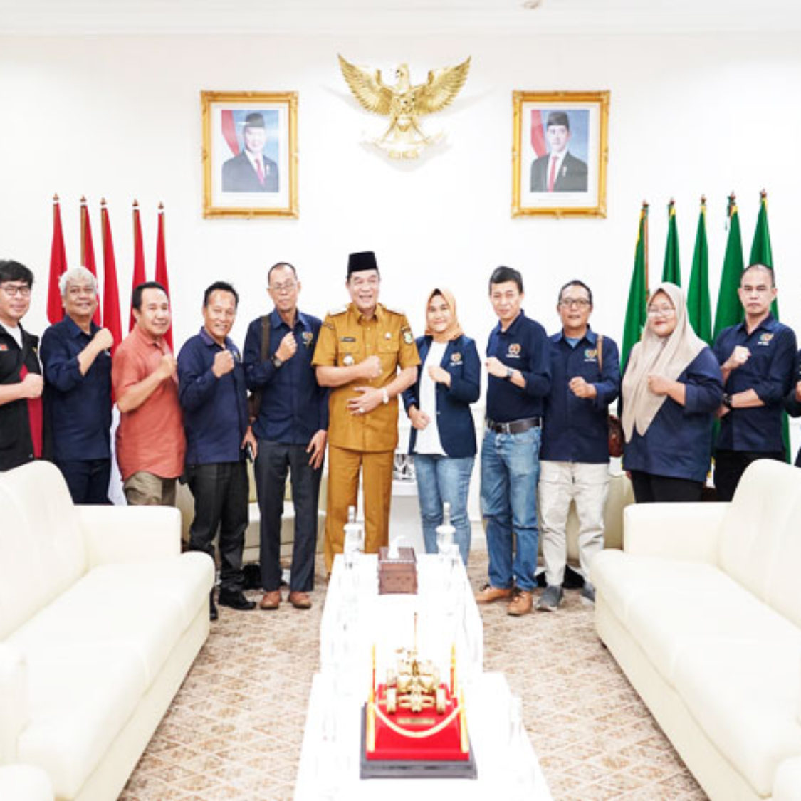 Bupati Muba H.M Toha ” PWI Muba Diharapkan Dapat Terus Bersinergi Dalam Memajukan Muba”