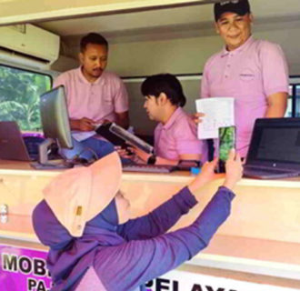 Meriahkan HUT Desa Mekarjadi  Bapenda Ciamis Buka Layanan Pajak Keliling