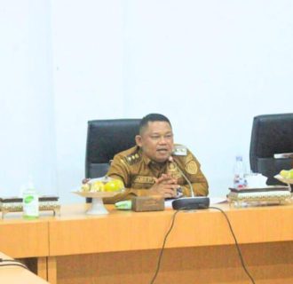 Wakil Bupati H Jambri ST Mengikuti Zoom Meeting Rapat Percepatan Data Kelengkapan dengan BNPB