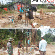 Kodim 0207/Simalungun Percepat Program KASAD TNI AD Manunggal Air Bersih di Dolog Masagal