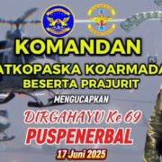 Dansat Kopaska Koarmada I Ucapkan Selamat HUT ke-69 Puspenerbal