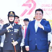Bupati Samosir Ikuti Upacara HUT Bhayangkara ke- 79 Tahun 2025 Polres Samosir
