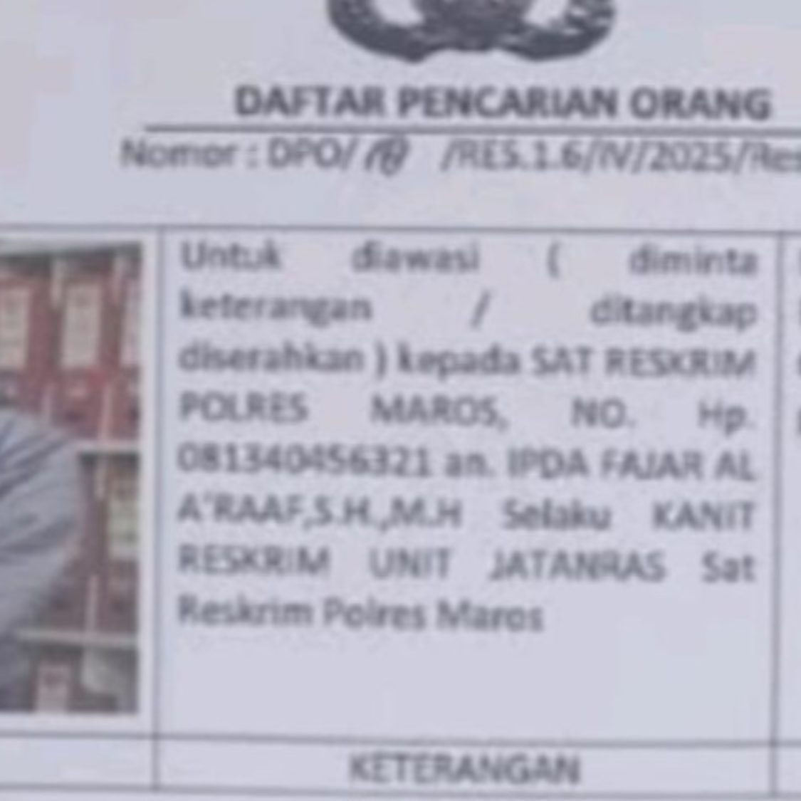 Tersangka Penganiayaan Ardi Dangko yang Sempat Buron, Akhirnya Ditangkap Polres Maros